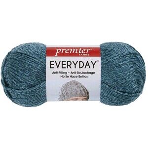 Premier Yarns Everyday Worsted Blue Heather Anti-pilling DN110-03 180 yds 3.5 oz
